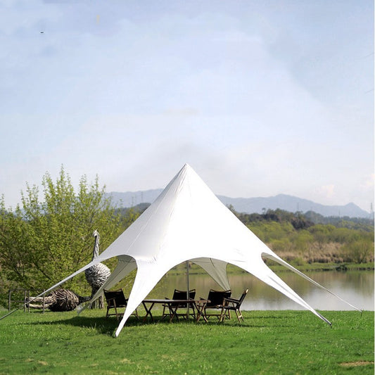 Hexagonal Single Star Canopy Camping Camp Tent