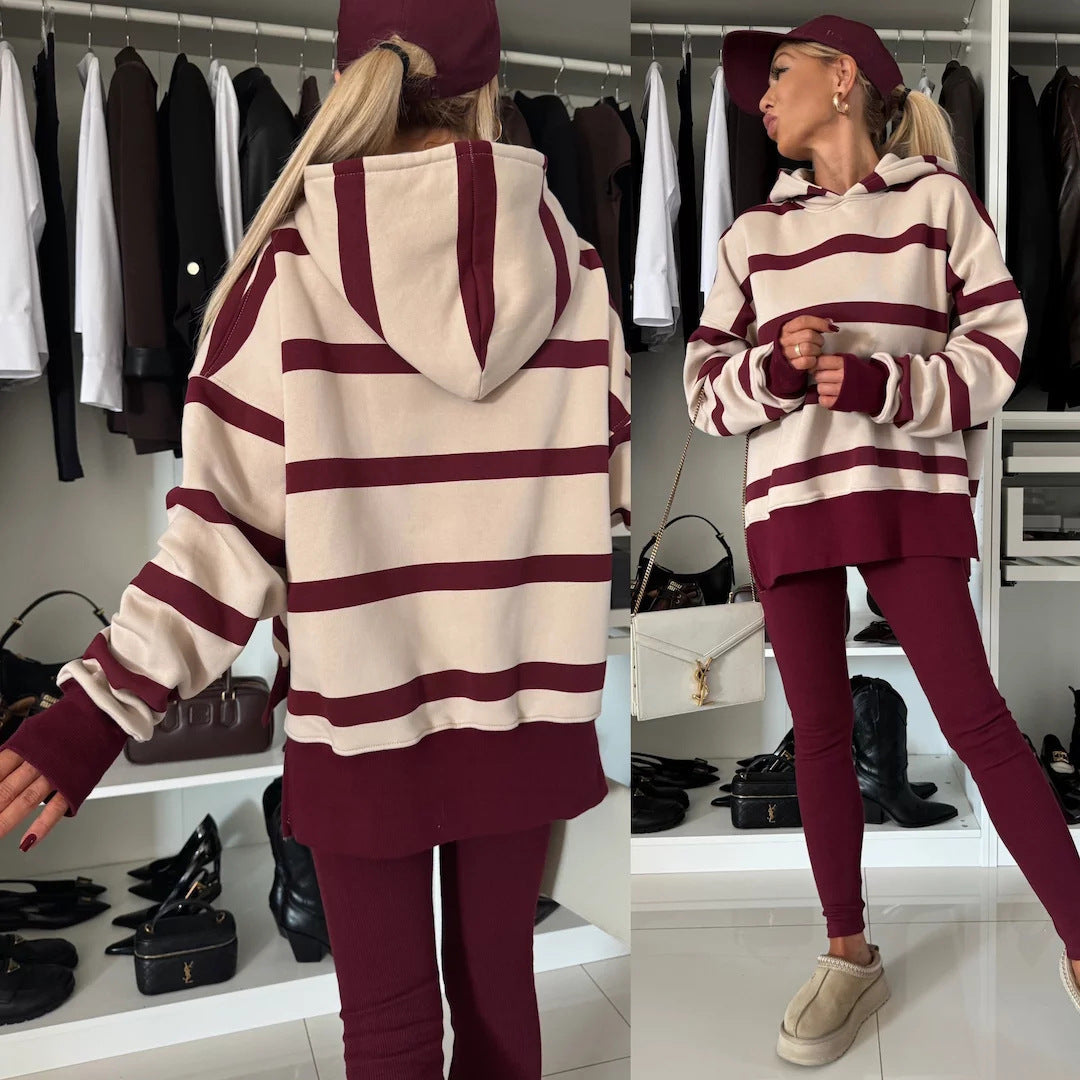 Women's casual loose sweater set