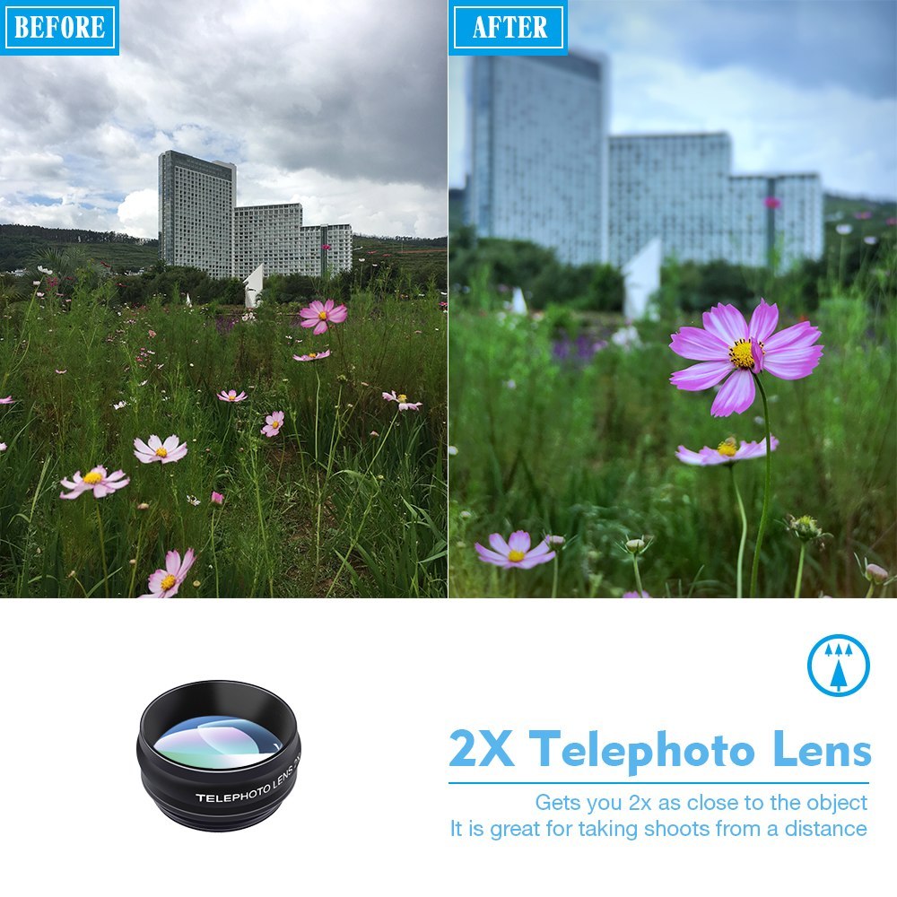 Mobile Phone Lens Kit Universal 10 in 1 Fisheye