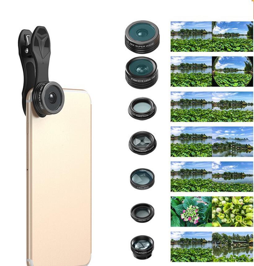 Mobile Phone Lens Kit Universal 10 in 1 Fisheye