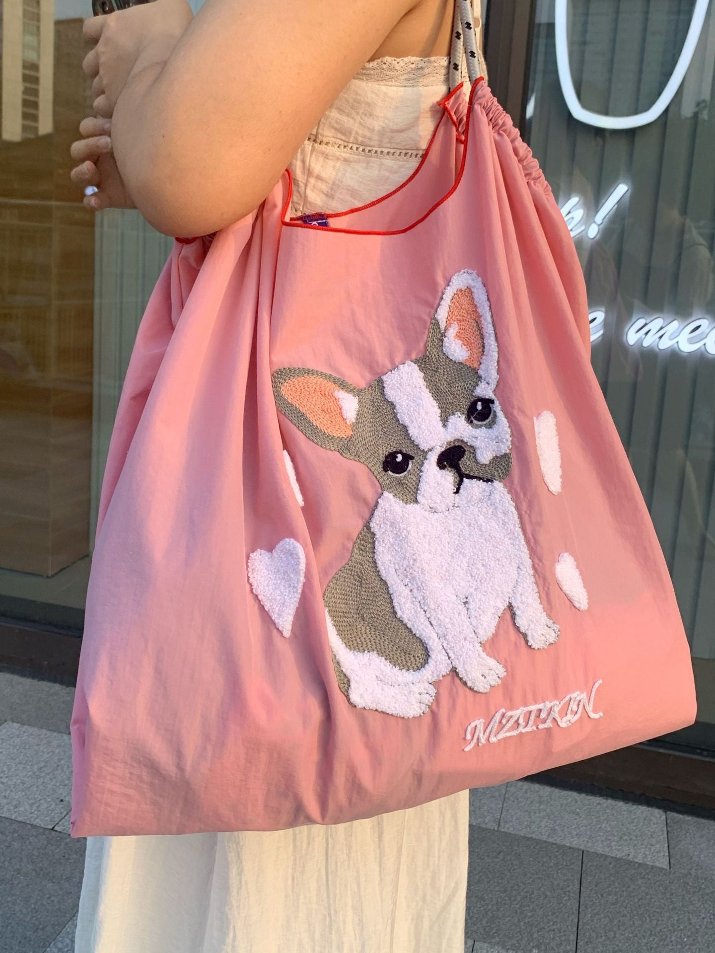 Embroidered Shopping Bag