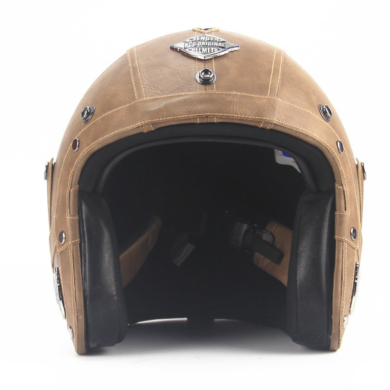 Retro Motorrad helm