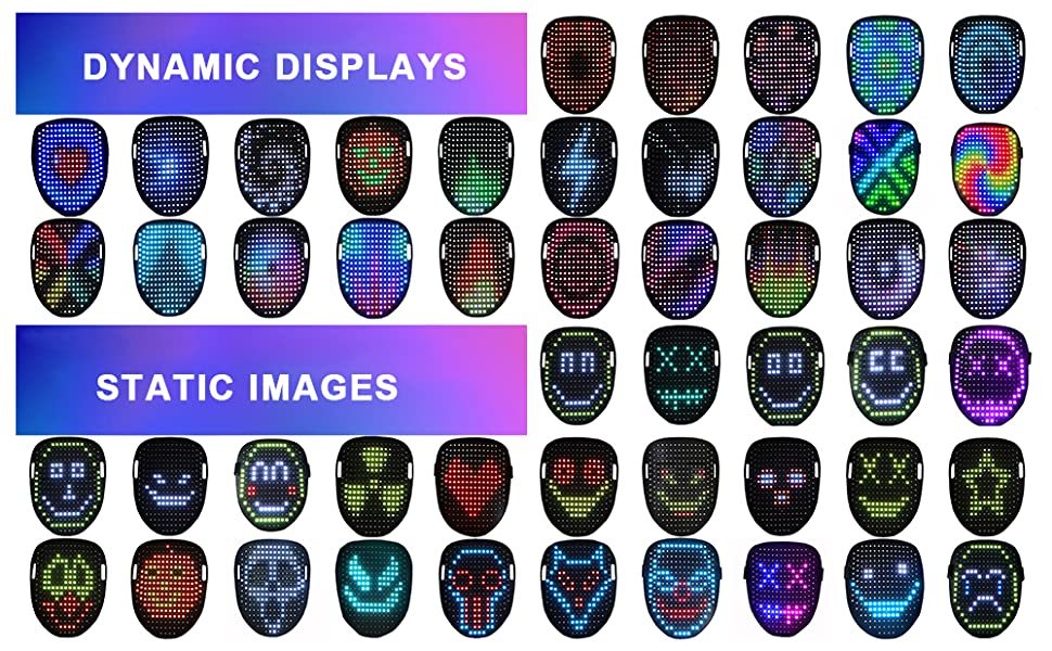 Led Mask Gesture Sensing With 50 Pattern