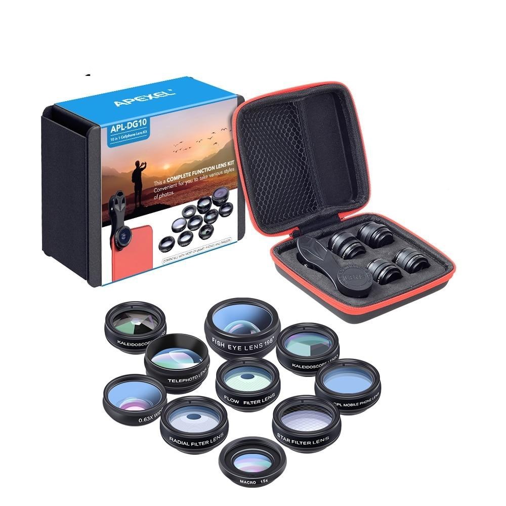 Mobile Phone Lens Kit Universal 10 in 1 Fisheye