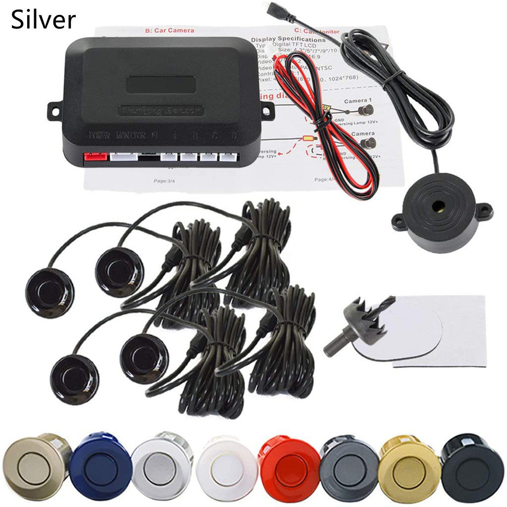 Car LED Parking Sensor 4 Probes