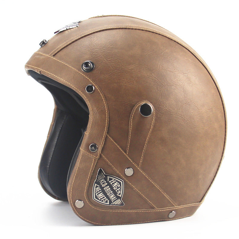 Retro Motorrad helm