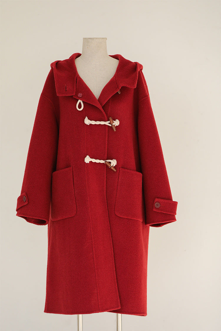 Double-faced wool coat