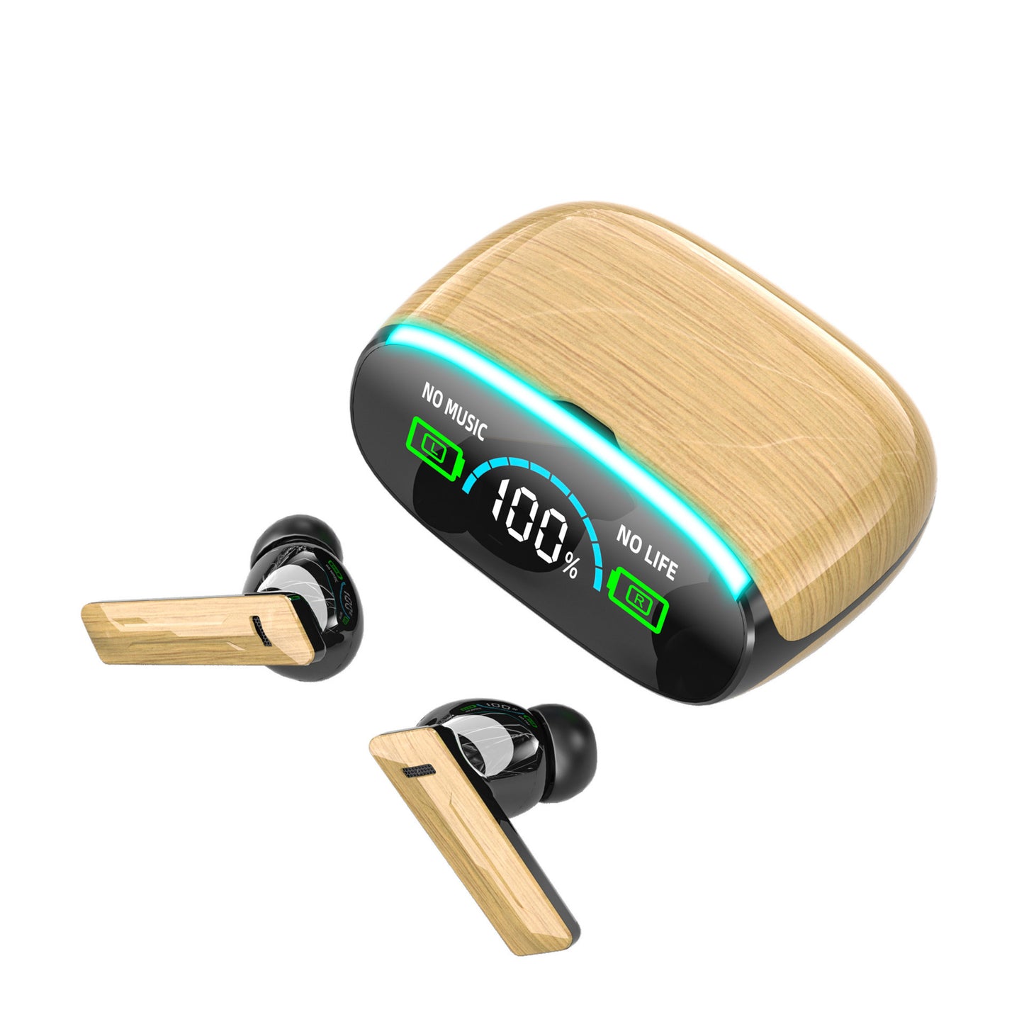 Wood Grain Wireless Bluetooth Headphones