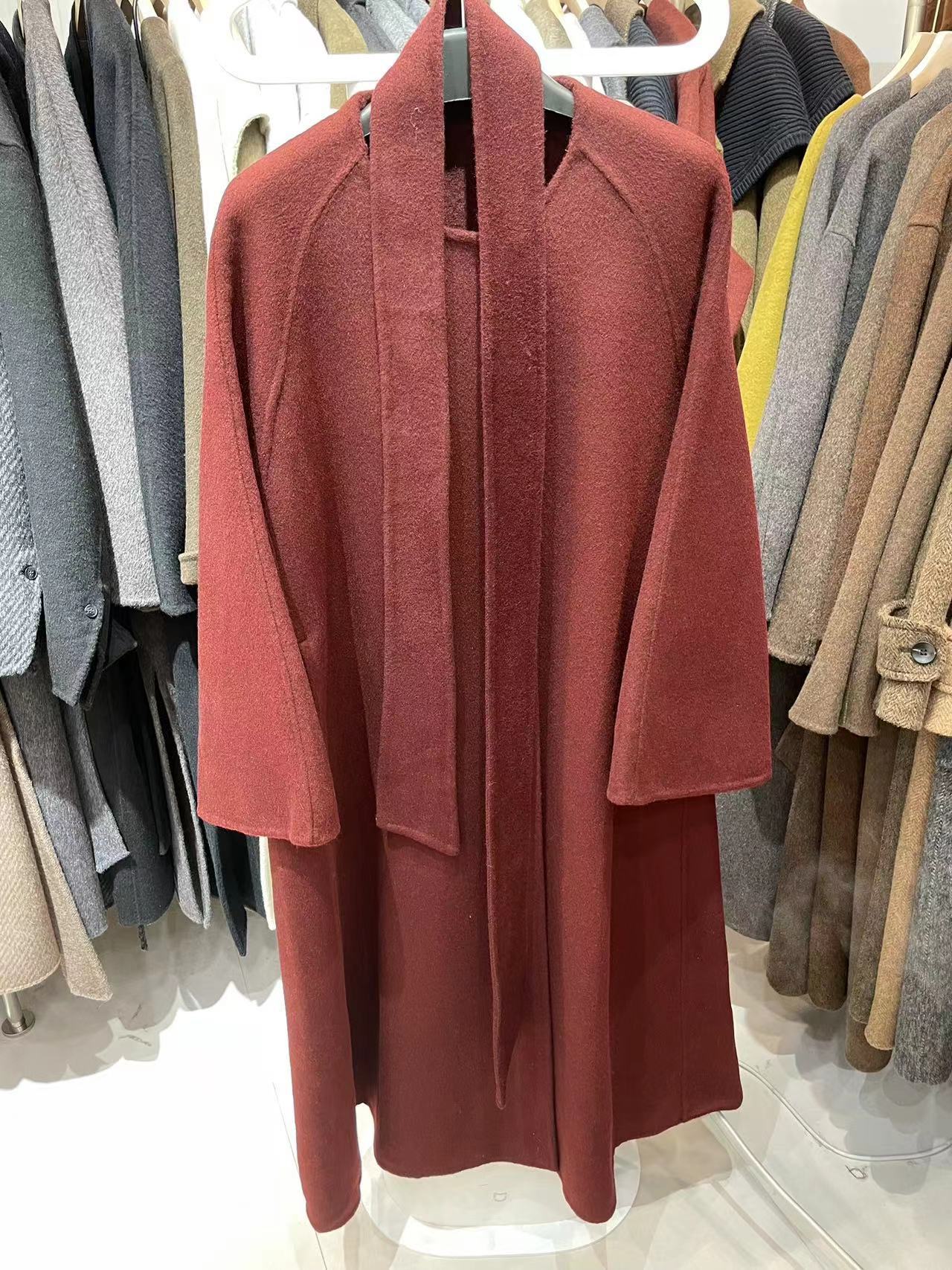 Double-sided Cashmere Round Neck Coat