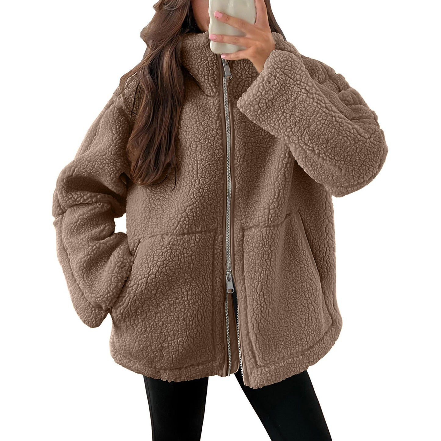 Turtleneck Woolen Coat