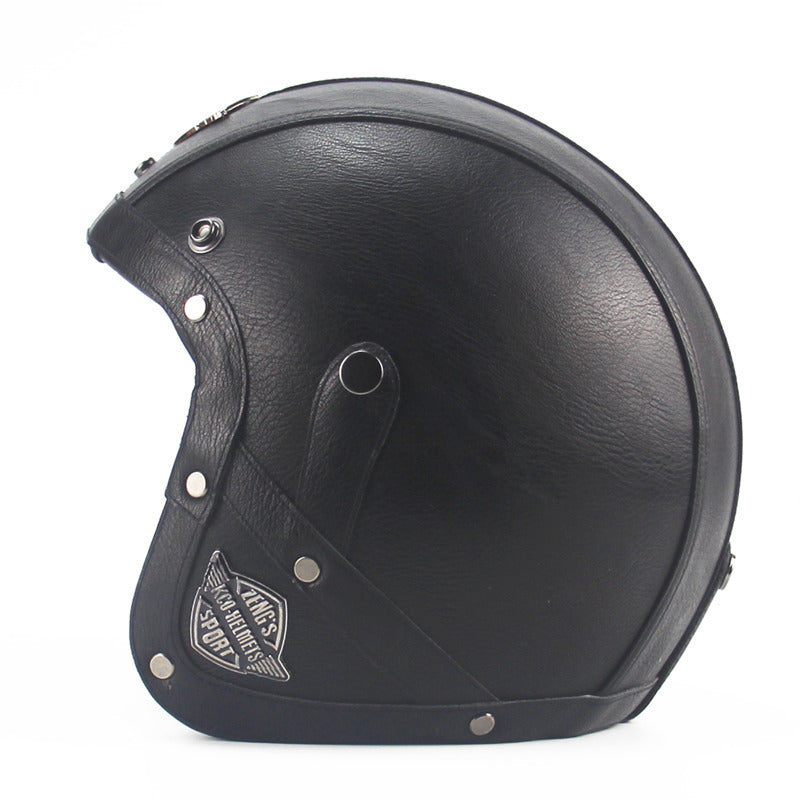 Retro Motorrad helm