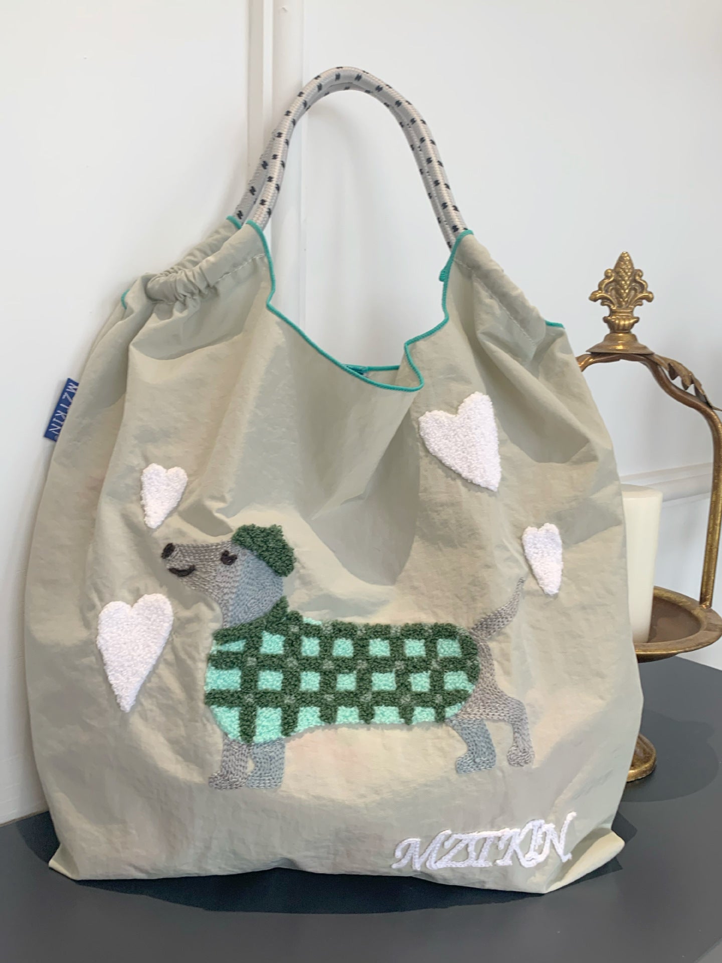 Embroidered Shopping Bag