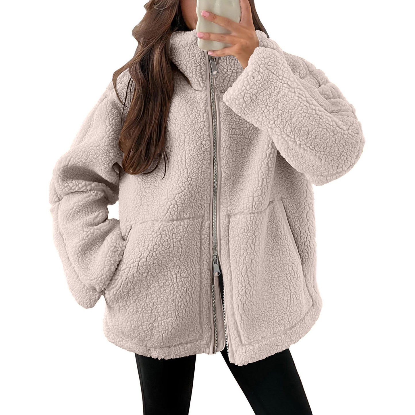 Turtleneck Woolen Coat