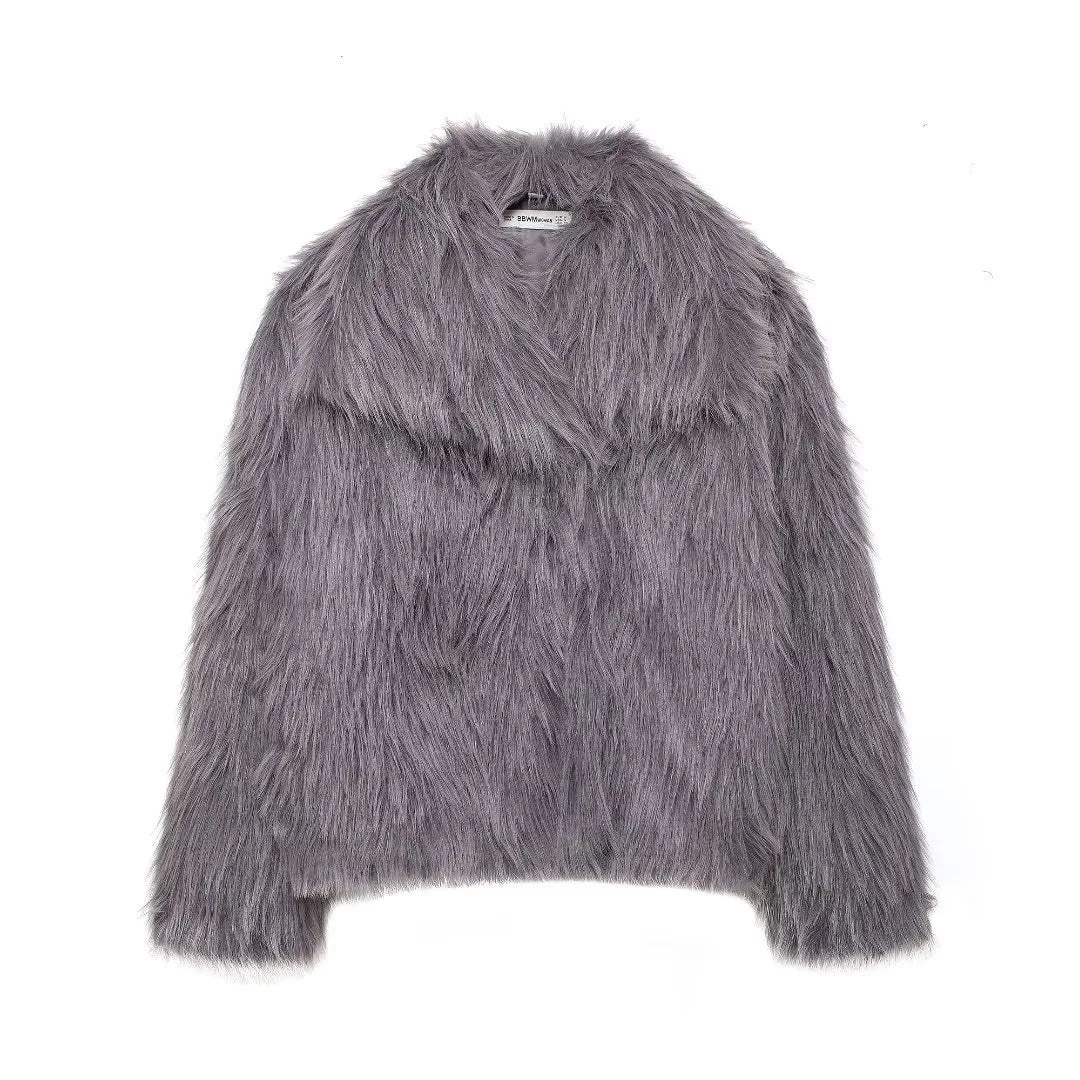 Faux Fur Fluffy Jacket