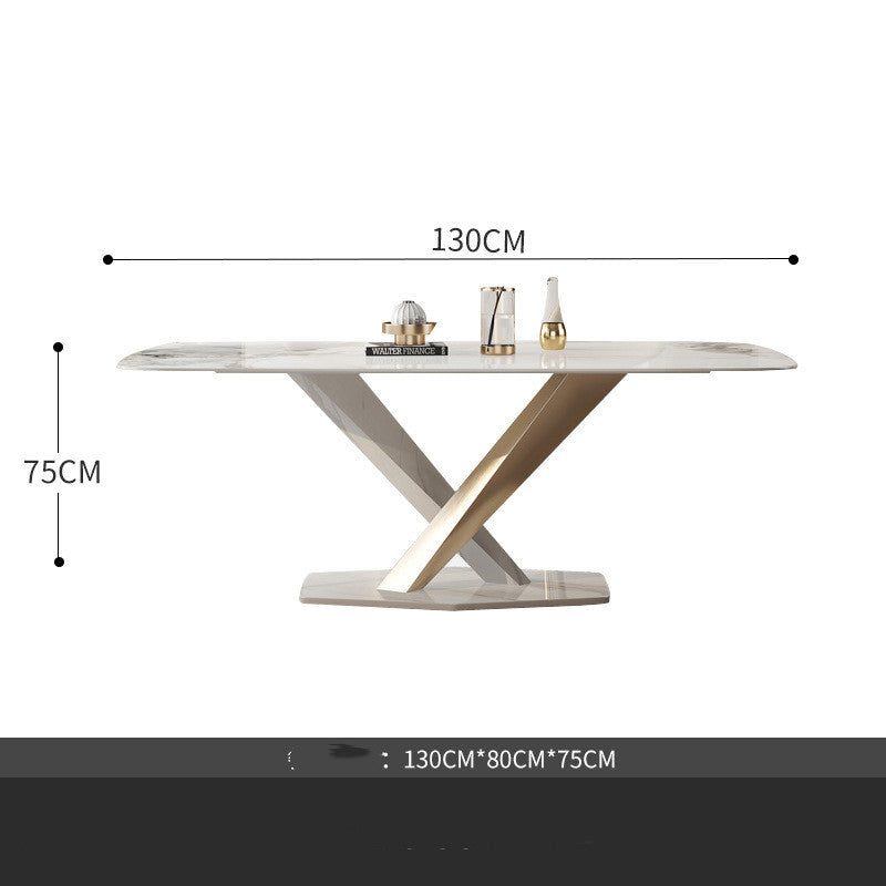 Stainless Steel Dining Table And Chair Combination