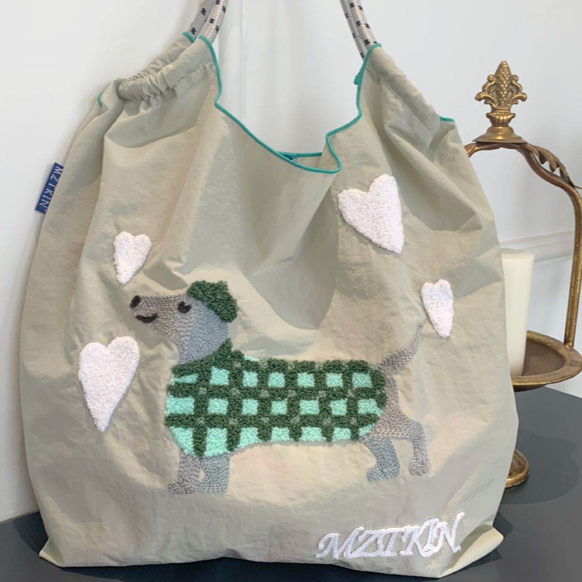 Embroidered Shopping Bag