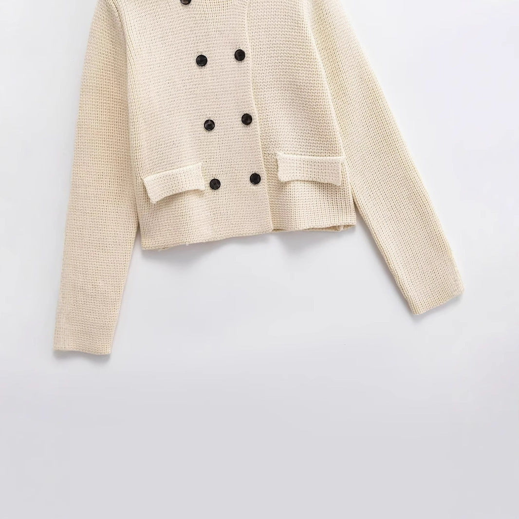 Lapel Cardigan Coat