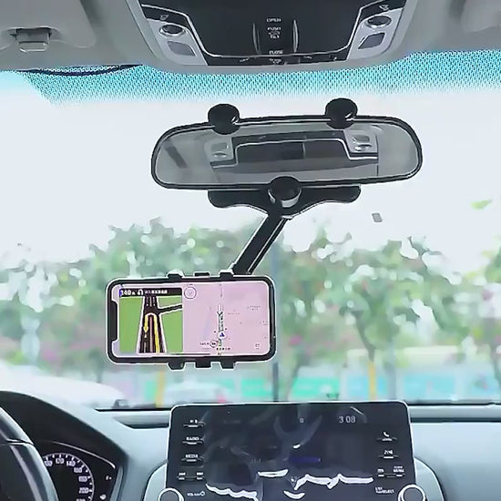 Car Phone Holder For Car Rearview Mirror Travel Re